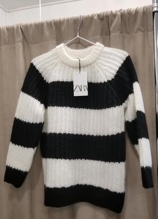 Теплий дитячий в'язаний светр zara