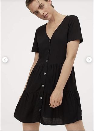Чорна мінісукня h&m