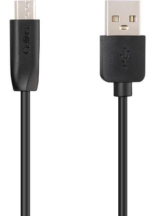 Кабель gelius one microusb-usb 1м 12w для зарядки і передачі даних black (gp-uc115)