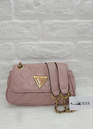 Сумка guess оригинал оригінал пудрова