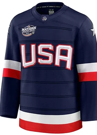 Fanatics team usa 4 nations face off 2025 nhl premium jersey nwt size xxl