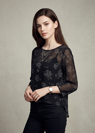 Блуза сеточка полупрозрачная zara