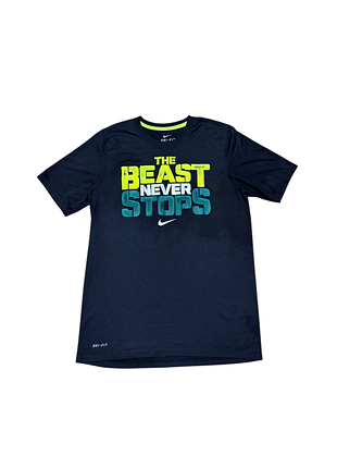 Футболка мужская спортивная с принтом nike dri fit черная размер с s
