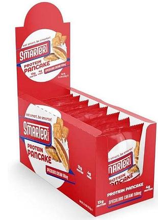 Протеиновые панкейки smarter snacks protein cocoa pancake 55 г печенье (без сахара) х12(88003552)