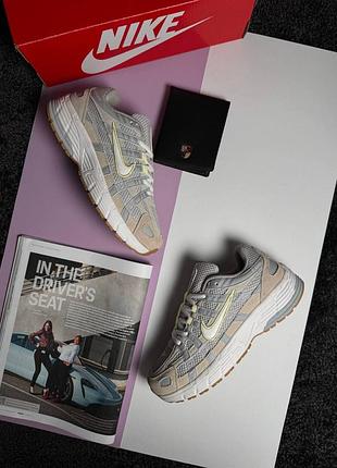 🌺женские кроссовки nike p-6000 w light grey beige