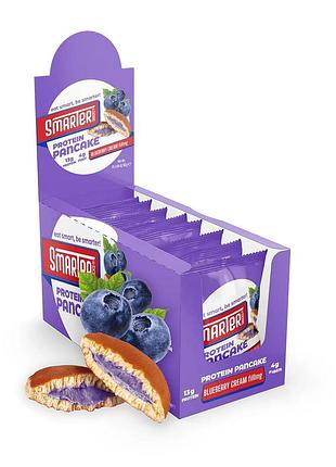 Протеиновые панкейки smarter snacks protein cocoa pancake 55 г черника (без сахара) х12 шт (88003547)