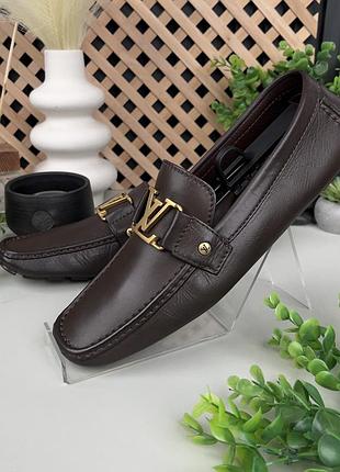 Louis vuitton monte carlo lv driving moccasin мужские туфли мокасины кожа оригинал 43 eur