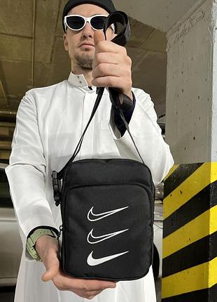 Сумка черная nike сумка найк борсетка найк сумка мужская, сумка через плечо сумка спорт найк 2