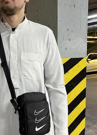 Сумка черная nike сумка найк борсетка найк сумка мужская, сумка через плечо сумка спорт найк 4