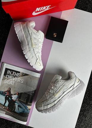 🌺женские кроссовки nike p-6000 w white