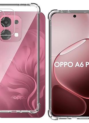 Чехол fiji proof для oppo a6 pro 4g / 5g прозрачный бампер с усиленными бортами transparent