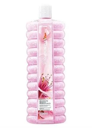 Пена для ванны avon senses «цветущая красота» с ароматом цвета вишни и орхидеи 1000 мл.