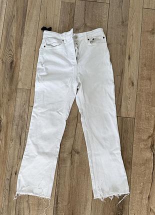Білі джинси zara