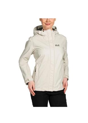 Куртка женская jas jack wolfskin laconic w, цвета белый песок, светлый беж