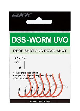 Крючок bkk для дроп шота dss-worm uvo#1/0 (a-es-8344)