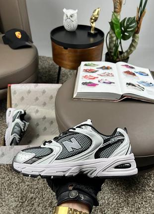 Чоловічі кросівки new balance 530 premium silver grey black
