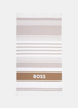 Urbanshop com ua boss пляжний рушник бавовняний beach_towel бежевий 50561256 розміри запитуйте