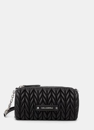 Urbanshop com ua karl lagerfeld сумочка женская из искусственной кожи k/weave черная b2w30279 размеры запитуйте