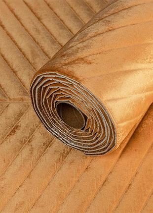 Самоклеящиеся мягкие велюровые панели в рулоне карамельный 600х2950х7мм sw-00003317