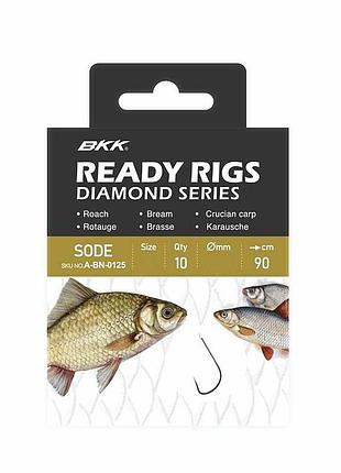 Крючок з повідком bkk ready rig diamond - sode rd #6 0.18mm (a-bw-2839)