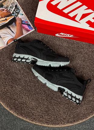 Стильные кроссовки stussy x nike air zoom spiridon cage 2'black\cool grey