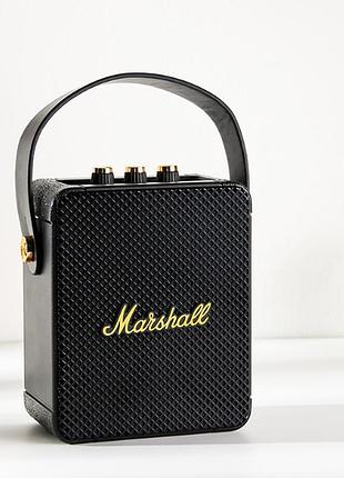 Портативная беспроводная мини блютуз колонка музыкальная стиль marshall stockwell bluetooth-колонка с ручкой черный