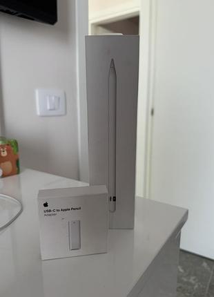 Оригінальний стилус apple з usb адаптером