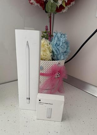 Оригінальний стилус apple з usb адаптером 3