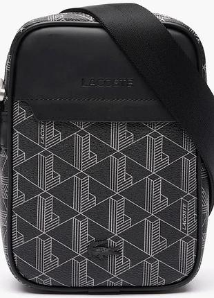 Urbanshop com ua сумка унісекс lacoste monogram grey/black nh4410lx.h45 розміри запитуйте