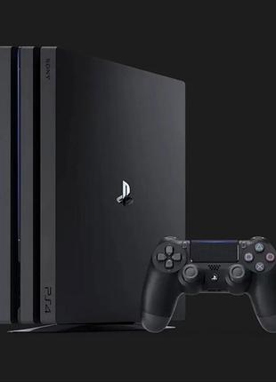 Ps4 pro + dualshock + hdmi кабель + 3 гри