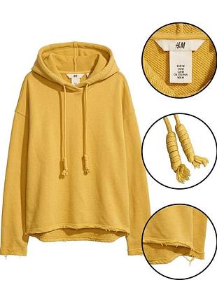 Гірчичне худі оверсайз від h&m