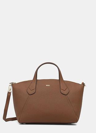Urbanshop com ua boss сумка-тоут женская из искусственной кожи lenah zip tote m коричневая 50563396 размеры запитуйте