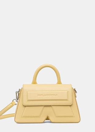 Urbanshop com ua karl lagerfeld сумочка женская кожаная ikon/k желтая b2w30261 размеры запитуйте