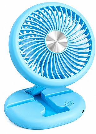 Настольный сложный usb мини-вентилятор mini fan w1646 голубой