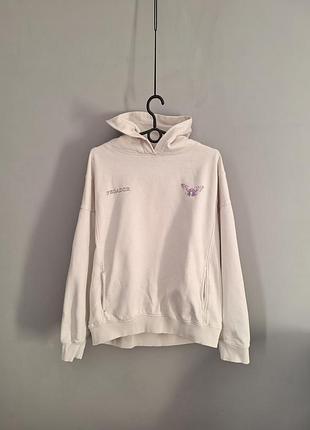 Оверсайз худи pegador "never stuck" off white
