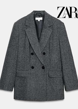 Трендовий шерстяний блейзер / піджак zara