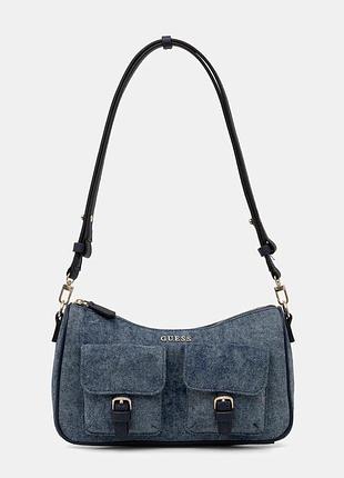 Urbanshop com ua guess сумка baguette женская хлопковая kassie темно-синяя hwdg99 30170 размеры запитуйте