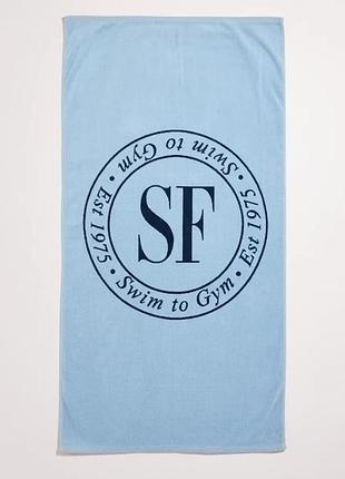 Urbanshop com ua seafolly пляжний рушник бавовняний heritage блакитний 72212-tl розміри запитуйте