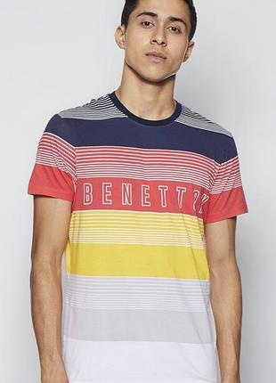 Чоловіча бавовняна футболка united colors of benetton розмір m-l
