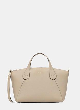 Urbanshop com ua boss сумка-тоут женская из искусственной кожи lenah zip tote m бежевая 50563396 размеры запитуйте