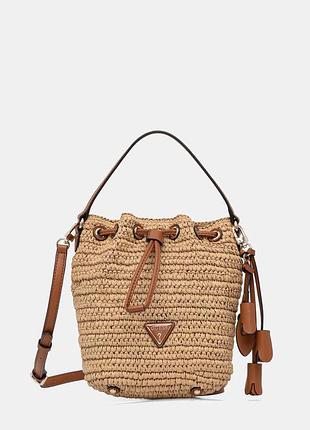 Urbanshop com ua guess сумка-мішок жіноча плетена ofelia бежева hwwg99 23030 розміри запитуйте