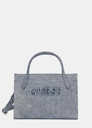 Urbanshop com ua guess сумка-шоппер женская джинсовая jodi голубая hwdg97 69220 размеры запитуйте