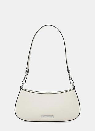 Urbanshop com ua karl lagerfeld сумка baguette женская из искусственной кожи ikon бежевая b2w30180 размеры запитуйте