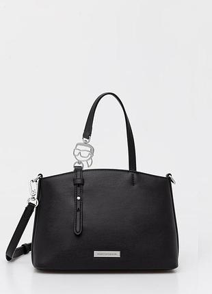 Urbanshop com ua karl lagerfeld сумка-тоут женская из искусственной кожи ikon черная b2w30058 размеры запитуйте