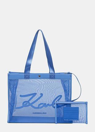 Urbanshop com ua karl lagerfeld сумка-тоут женская k/signature голубая b2w46070 размеры запитуйте