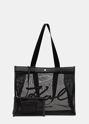 Urbanshop com ua karl lagerfeld женская сумка-тоут k/signature черная b2w46070 размеры запитуйте