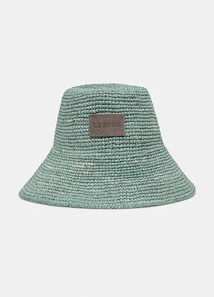 Urbanshop com ua le sh ka шляпа женский плетеный blue bucket hat зеленый bluebuckethat размеры запитуйте