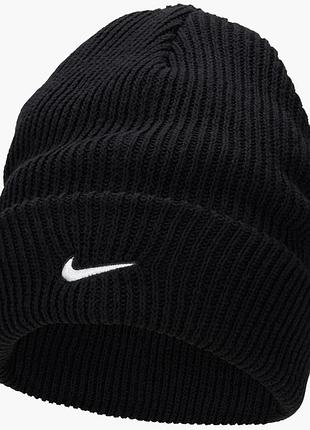 Urbanshop com ua шапка унисекс nike tall cuff swoosh beanie black fb6529-010 размеры запиту