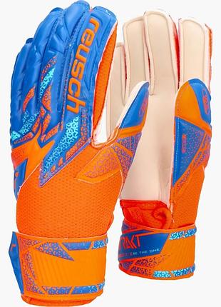 Urbanshop com ua перчатки вратарские детские reusch attrakt finger orange/blue 5472510-2290 размеры запитуйте