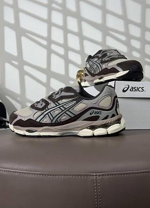Asics gel-nyc beige grey brown